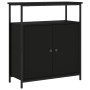 Aparador de madera de ingeniería negro 70x30x80 cm de , Aparadores - Ref: Foro24-835529, Precio: 71,83 €, Descuento: %