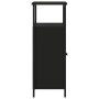 Aparador de madera de ingeniería negro 70x30x80 cm de , Aparadores - Ref: Foro24-835529, Precio: 71,83 €, Descuento: %