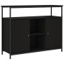 Aparador de madera de ingeniería negro 100x35x80 cm de , Aparadores - Ref: Foro24-835499, Precio: 104,37 €, Descuento: %