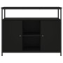 Aparador de madera de ingeniería negro 100x35x80 cm de , Aparadores - Ref: Foro24-835499, Precio: 104,37 €, Descuento: %