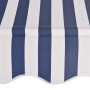 Toldo manual retráctil azul y blanco a rayas 250 cm de vidaXL, Toldos - Ref: Foro24-43221, Precio: 102,44 €, Descuento: %