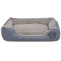 Cama para perro con cojín acolchado talla XL gris de vidaXL, Camas para perros - Ref: Foro24-170416, Precio: 46,27 €, Descuen...