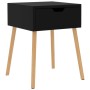 Mesita de noche madera de ingeniería negra 40x40x56 cm de vidaXL, Mesitas de noche - Ref: Foro24-326797, Precio: 49,32 €, Des...