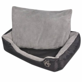 Hundebett mit gepolstertem Kissen Größe S schwarz von vidaXL, Betten für Hunde - Ref: Foro24-170419, Preis: 23,39 €, Rabatt: %