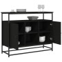 Aparador de madera de ingeniería negro 100x35x80 cm de , Aparadores - Ref: Foro24-835539, Precio: 108,94 €, Descuento: %