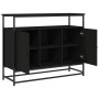 Aparador de madera de ingeniería negro 100x35x80 cm de , Aparadores - Ref: Foro24-835539, Precio: 108,94 €, Descuento: %