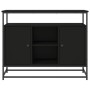 Aparador de madera de ingeniería negro 100x35x80 cm de , Aparadores - Ref: Foro24-835539, Precio: 108,94 €, Descuento: %