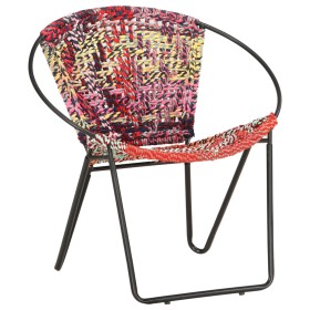 Multicolour fabric circular chindi chair by , Armchairs - Ref: Foro24-286609, Price: 157,07 €, Discount: %