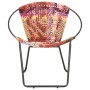 Multicolour fabric circular chindi chair by , Armchairs - Ref: Foro24-286609, Price: 157,36 €, Discount: %