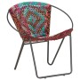 Multicolour fabric circular chindi chair by , Armchairs - Ref: Foro24-286609, Price: 157,36 €, Discount: %