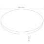 Tablero de mesa redondo MDF 400x18 mm de , Tableros para mesas - Ref: Foro24-143407, Precio: 17,18 €, Descuento: %