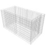 Gabion steel flowerbed silver 180x90x100 cm by vidaXL, Pots and planters - Ref: Foro24-142366, Price: 124,65 €, Discount: %