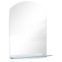 Espejo de pared con estante de vidrio templado 50x70 cm de , Espejos - Ref: Foro24-249432, Precio: 39,42 €, Descuento: %