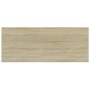 Shelf shelf 4 units Sonoma oak plywood 100x40x1.5cm by , Shelves - Ref: Foro24-805413, Price: 45,94 €, Discount: %