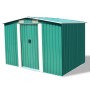 Metal garden shed 257x205x178 cm green by vidaXL, Sheds - Ref: Foro24-42910, Price: 339,85 €, Discount: %