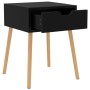 Mesita de noche madera de ingeniería negra 40x40x56 cm de vidaXL, Mesitas de noche - Ref: Foro24-326797, Precio: 49,32 €, Des...