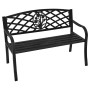 Lesli Living St. James garden bench black metal 114x59.5x80 cm by Lesli Living, garden benches - Ref: Foro24-441290, Price: 1...