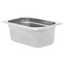 Gastronorm trays 8 units GN 1/4 100 mm stainless steel by , Buckets for steam tables - Ref: Foro24-50902, Price: 58,30 €, Dis...