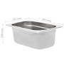 Gastronorm trays 8 units GN 1/4 100 mm stainless steel by , Buckets for steam tables - Ref: Foro24-50902, Price: 58,30 €, Dis...