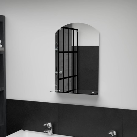 Wall mirror with tempered glass shelf 40x60 cm by , Mirrors - Ref: Foro24-249431, Price: 32,60 €, Discount: %