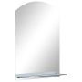 Wall mirror with tempered glass shelf 40x60 cm by , Mirrors - Ref: Foro24-249431, Price: 32,60 €, Discount: %