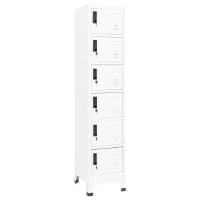 White steel locker 38x40x180 cm by , Lockers and storage cabinets - Ref: Foro24-339792, Price: 216,99 €, Discount: %