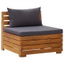 2-piece garden furniture with solid acacia wood cushions by , Modular outdoor sofas - Ref: Foro24-316086, Price: 245,99 €, Di...