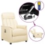 Cream synthetic leather lifting massage chair by , Electric massage chairs - Ref: Foro24-3093235, Price: 250,42 €, Discount: %