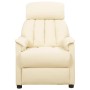 Cream synthetic leather lifting massage chair by , Electric massage chairs - Ref: Foro24-3093235, Price: 250,42 €, Discount: %