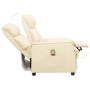 Cremefarbener Hebe-Massagesessel aus Kunstleder von , Elektrische Massagesessel - Ref: Foro24-3093235, Preis: 250,42 €, Rabat...