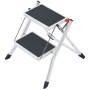 Hailo Escalera con 2 peldaños Mini 45 cm acero 4310-001 de Hailo, Taburetes escaleras - Ref: Foro24-416250, Precio: 57,26 €, ...