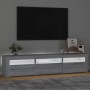 Mueble de TV con luces LED gris Sonoma 180x35x40 cm de , Muebles TV - Ref: Foro24-3152760, Precio: 134,54 €, Descuento: %