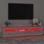 TV stand with LED lights in Sonoma gray 180x35x40 cm by , TV Furniture - Ref: Foro24-3152760, Price: 131,50 €, Discount: %