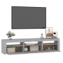 TV stand with LED lights in Sonoma gray 180x35x40 cm by , TV Furniture - Ref: Foro24-3152760, Price: 131,50 €, Discount: %