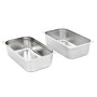 Gastronorm trays 2 units GN 1/1 150 mm stainless steel by , Buckets for steam tables - Ref: Foro24-50882, Price: 56,63 €, Dis...