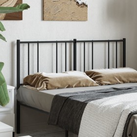 Black metal headboard 135 cm by , Headboards and footboards - Ref: Foro24-352512, Price: 32,08 €, Discount: %