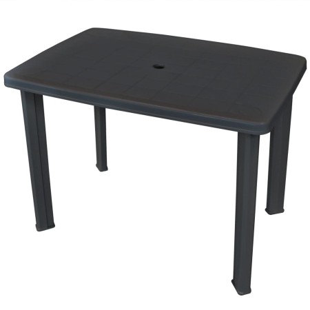 Mesa de jardín plástico gris antracita 101x68x72 cm de vidaXL, Mesas de jardín - Ref: Foro24-43594, Precio: 75,08 €, Descuent...