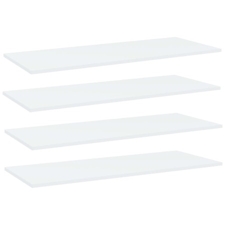 Shelves for shelving 4 units white plywood 100x40x1.5cm by , Shelves - Ref: Foro24-805410, Price: 49,99 €, Discount: %