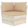 3-seater garden pallet sofa with fir wood cushions by vidaXL, Garden sets - Ref: Foro24-3063399, Price: 247,99 €, Discount: %