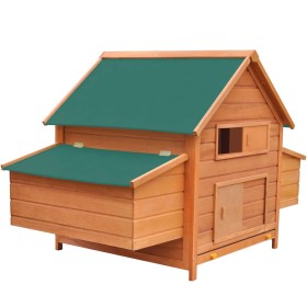 Gallinero de madera 157x97x110 cm de vidaXL, Jaulas y habitáculos para animales pequeños - Ref: Foro24-170410, Precio: 298,99...