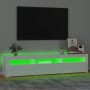 Mueble de TV con luces LED blanco brillante 180x35x40 cm de , Muebles TV - Ref: Foro24-3152758, Precio: 162,61 €, Descuento: %