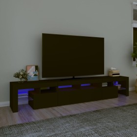 TV cabinet with LED lights Black 230x36.5x40 cm by , TV Furniture - Ref: Foro24-3152787, Price: 160,58 €, Discount: %