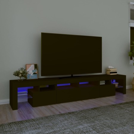 Mueble de TV con luces LED Negro 230x36,5x40 cm de , Muebles TV - Ref: Foro24-3152787, Precio: 169,02 €, Descuento: %