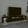 TV cabinet with LED lights Black 230x36.5x40 cm by , TV Furniture - Ref: Foro24-3152787, Price: 157,06 €, Discount: %