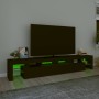 TV cabinet with LED lights Black 230x36.5x40 cm by , TV Furniture - Ref: Foro24-3152787, Price: 157,06 €, Discount: %