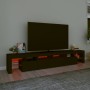 TV cabinet with LED lights Black 230x36.5x40 cm by , TV Furniture - Ref: Foro24-3152787, Price: 157,06 €, Discount: %