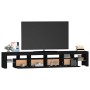 TV cabinet with LED lights Black 230x36.5x40 cm by , TV Furniture - Ref: Foro24-3152787, Price: 157,06 €, Discount: %