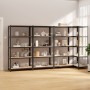 Shelving 5 levels 4 units anthracite gray steel and plywood by , Industrial shelving - Ref: Foro24-3154178, Price: 197,11 €, ...