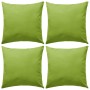 Cojines para exteriores 45x45 cm verde manzana 4 unidades de vidaXL, Cojines - Ref: Foro24-132291, Precio: 51,12 €, Descuento: %