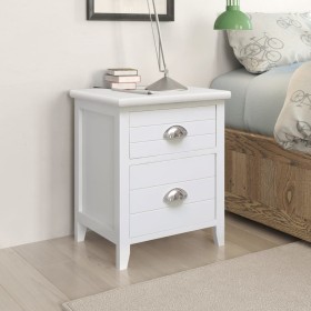 Nightstands with 2 drawers 2 units white by vidaXL, Nightstands - Ref: Foro24-242043, Price: 102,86 €, Discount: %